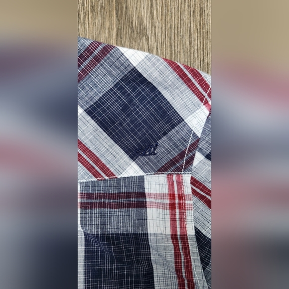 Coastal Brand Men's Button-up Longsleeve Plaid Snap Shirt Size Large - Picture 7 of 8